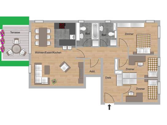 Nettokaltmiete exkl. Betriebskosten, for rent at Rödelheimer Landstraße 17 , Bockenheim , Frankfurt am Main (60486)