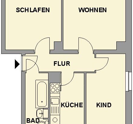 Wohnung zur Miete, for rent at Bernsdorf 420,, (09126), Chemnitz, Germany