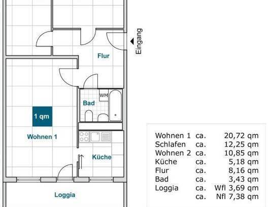 Kaltmiete zzgl. Nebenkosten, for rent at Senftenberger Str. 50 , Prohlis-Süd , Dresden (01239)