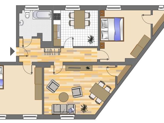 Wohnung zur Miete, for rent at Westpark,, (44137), Dortmund, Germany