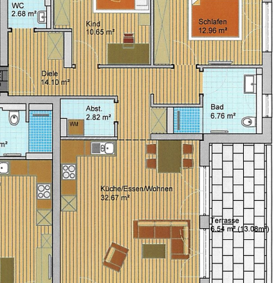 Wohnung zur Miete, for rent at (89250), Senden, Wullenstetten,, Germany