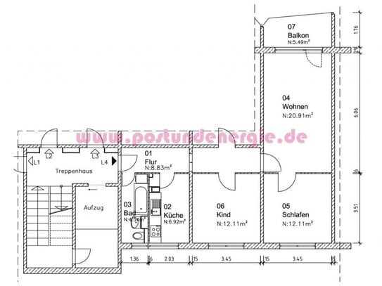 Wohnung zur Miete, for rent at Magdeburg, (39126), Barleber Straße / Lumumbastraße,, Germany