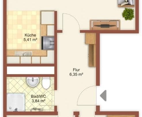 Wohnung zur Miete, for rent at (09120), Chemnitz, Helbersdorf 611,, Germany