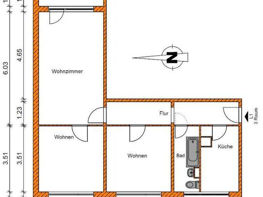 Kaltmiete zzgl. Nebenkosten, for rent at Lumumbastraße 5 , Barleber Straße / Lumumbastraße , Magdeburg (39126)