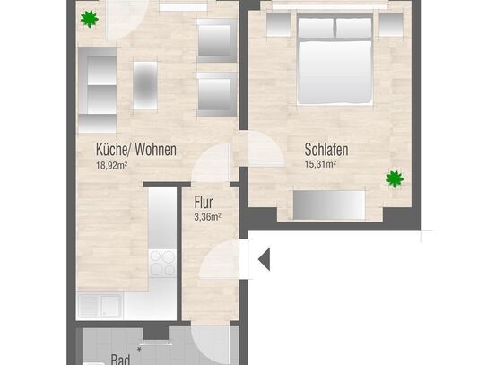 Wohnung zur Miete, for rent at (09130), Yorckgebiet 231,, Chemnitz, Germany