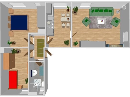 Wohnung zur Miete, for rent at Grüna 951,, (09224), Chemnitz/OT Grüna, Germany