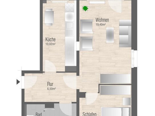 Wohnung zur Miete, for rent at (09130), Yorckgebiet 231,, Chemnitz, Germany