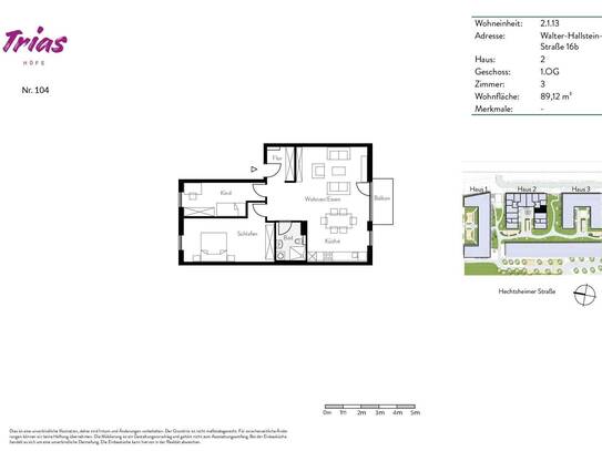 Kaltmiete zzgl. Nebenkosten, for rent at Mainz (55130), Germany