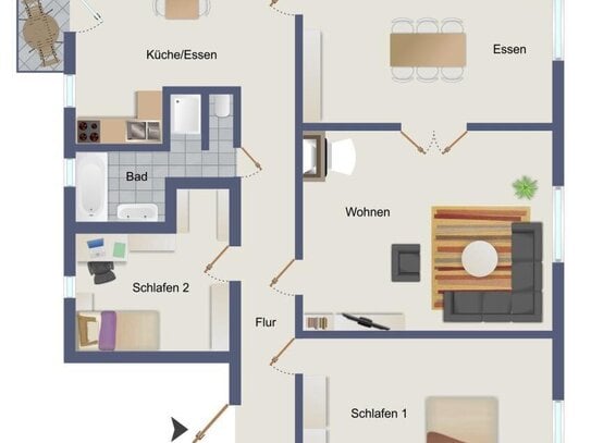 Wohnung zur Miete, for rent at (70180), Stuttgart, Südheim,, Germany