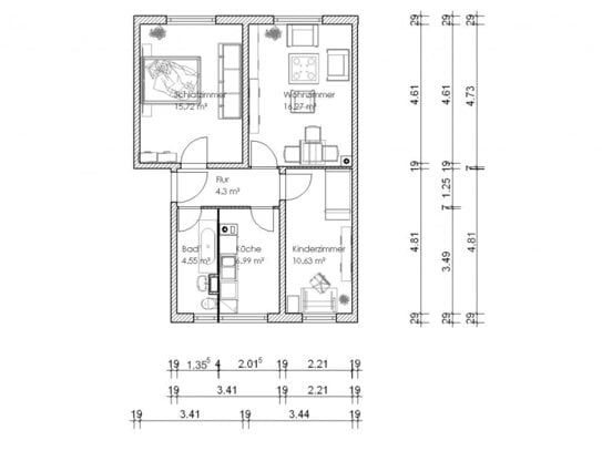 Wohnung zur Miete, for rent at Moritzplatz,, Magdeburg, (39124), Germany