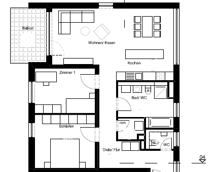 Wohnung zur Miete, for rent at (70469), Stuttgart, Bahnhof Feuerbach,, Germany