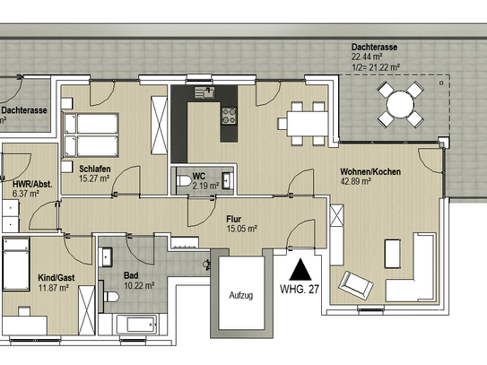 Penthouse zur Miete, for rent at (28307), Bremen, Osterholz,, Germany