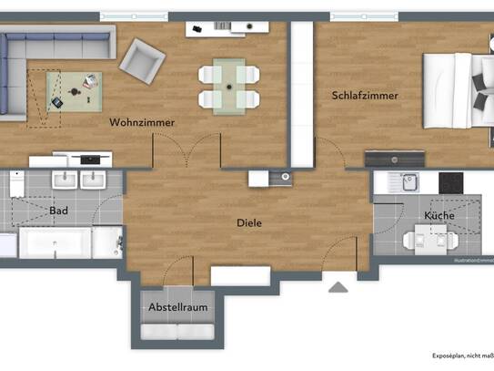 Nettokaltmiete exkl. Betriebskosten, for rent at Langen-Bergheim , Hammersbach (63546)