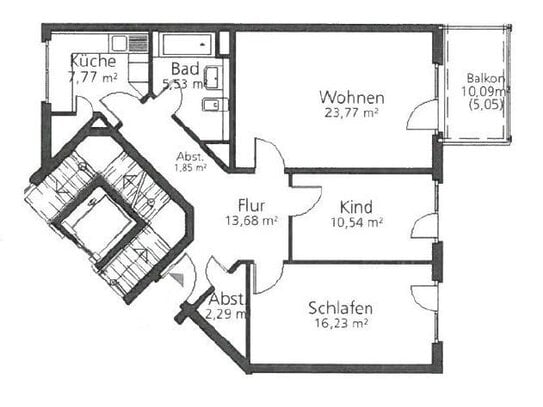 Wohnung zur Miete, for rent at Pestalozzistraße,, (39110), Magdeburg, Germany