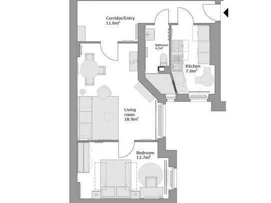 Wohnung zur Miete · Wohnen auf Zeit, for rent at Neukölln,, Berlin, (10249), Germany