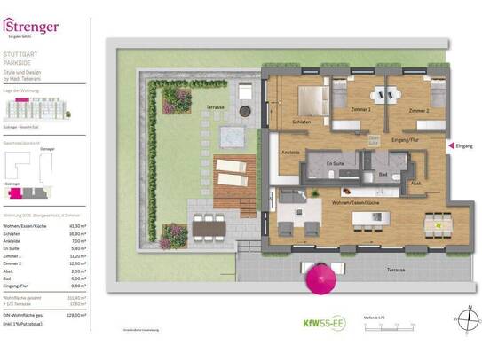 Kaltmiete zzgl. Nebenkosten, for rent at Bad Cannstatt , Stuttgart (70372)