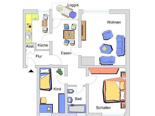 Wohnung zur Miete, for rent at Gelsenkirchen, (45896), Scholven,, Germany