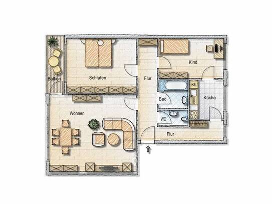 Kaltmiete zzgl. Nebenkosten, for rent at Carlo-Mierendorff-Straße 29 , Oberzwehren , Kassel (34132)
