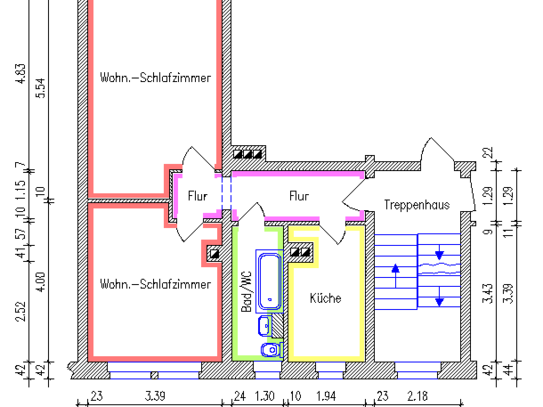 Wohnung zur Miete, for rent at Bernsdorf 424,, Chemnitz, (09126), Germany