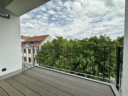 Leipzig: VERMIETET: Wohnen am Park ** Neubau ** 2-Raum WE ** Balkon ** Einbauküche **