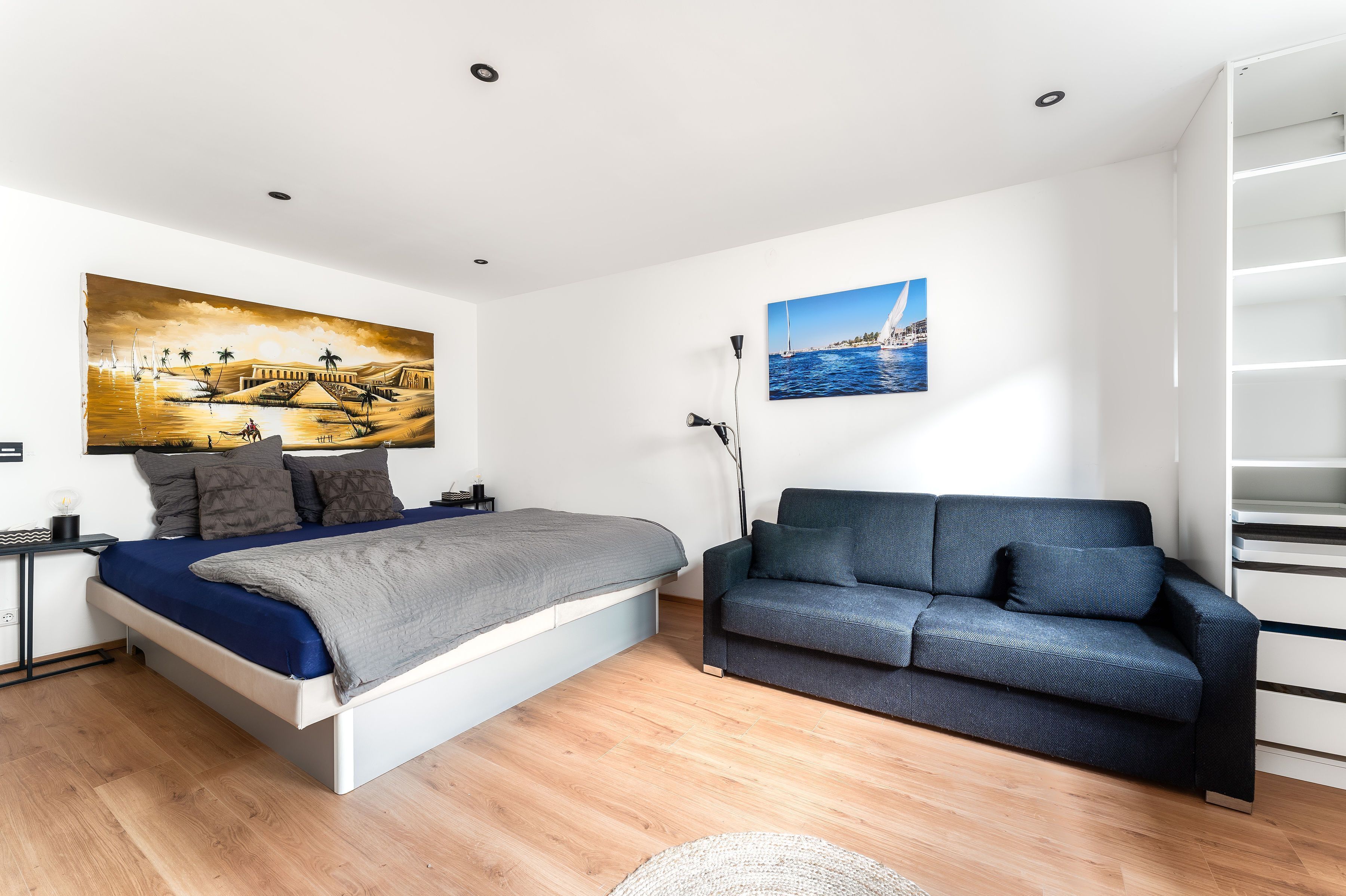                                                               Modernes Basement-Studio mit Wasserbett, Walk-In Dusche und K&uuml;che                                                       in Jungfernkopf (Kassel)