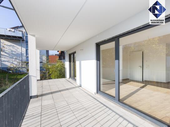 Erstbezug! Lichtdurchflutete 2-Zimmer-Wohnung mit großem Balkon