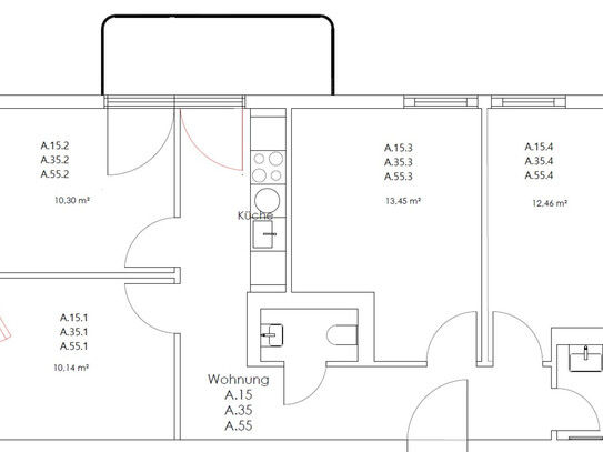 Zimmer in der Nazarethkirchstraße 51 (Aufgang A)