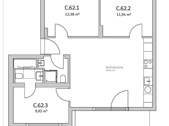 Zimmer in der Nazarethkirchstraße 51 (Aufgang C)