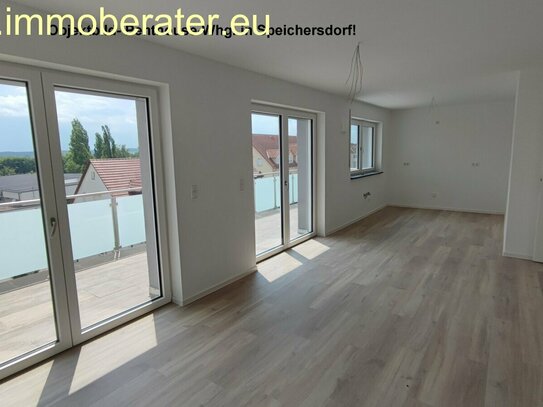 Windischeschenbach - Neubau-Erstbezug Hochwertig gebaut mit modernem Grundriss 2-Zi-Whg. im OG WFL 78,06 m² Dachterrass…