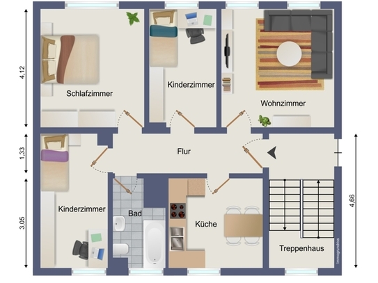 Zella-Mehlis - Renovierte 4-Raumwohnung im schönen Zella-Mehlis