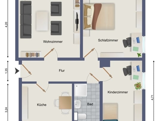 Erdgeschoßwohnung in Zella-Mehlis