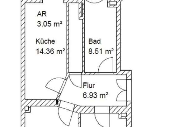 Leipzig - Charmante 2 Zimmer Wohnung mit Wintergarten und Wannenbad