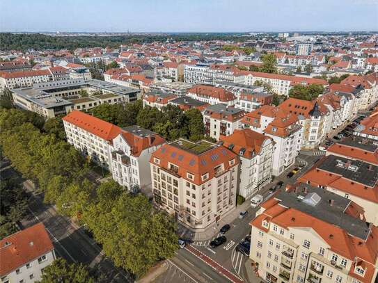 Leipzig - DG-Wohnung-Maisonette mit Kamin in der Südvorstadt - 4 Zimmer, 126m², KfW 40, Erstbezug