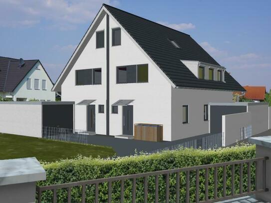 Nürnberg - Baugrundstück für Doppelhaushälfte mit Planung und Baugenehmigung.