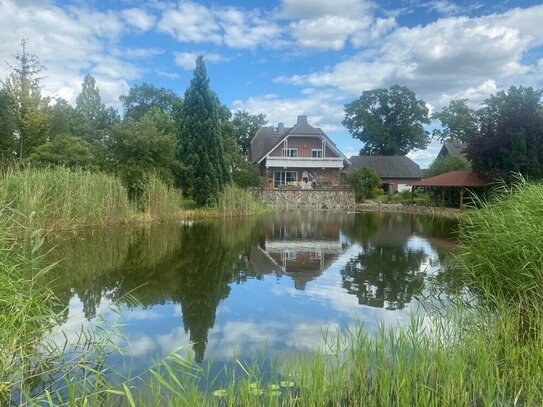 Groß Derschau - Großzügiges Traumanwesen mit herrlichem Teich im Westhavelland