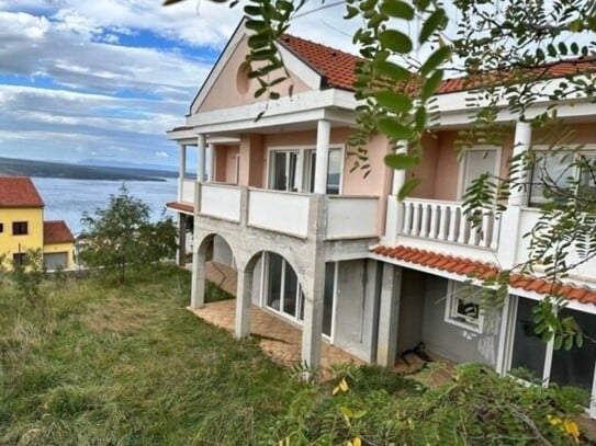 Crikvenica - Haus 10 Zimmer 3 Wohnungen mit Meerblick