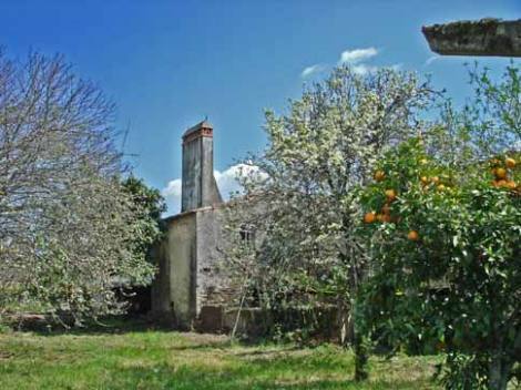 Figueiró d. Vinhos - grosse Naturstein-Quinta am Dorfrand