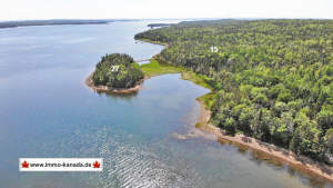 Louisdale - Cape Breton - Lennox Passage - Großzügiges Atlantik-Grundstück mit kleiner Insel in Top-Lage