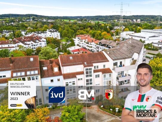 Neusäß - Gut geschnittene 3-Zimmer-Wohnung im Schmutterpark in Neusäß mit grandioser Aussicht nach Westen.