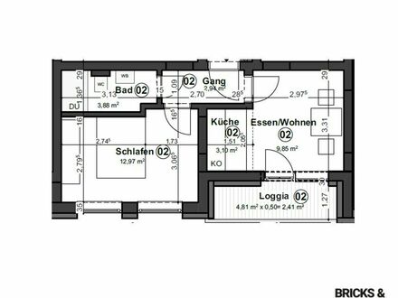Bad Wörishofen - Energetisch Sanierte 2 Zimmerwohnung im Erdgeschoss