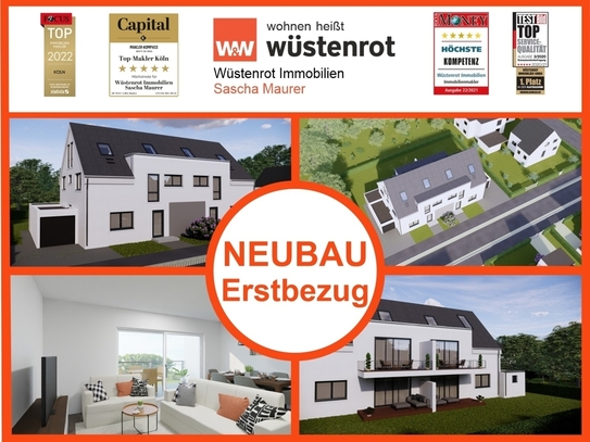 Siegburg - Neubau - Erstbezug! Traumhafte Maisonettewohnung mit hochwertiger Ausstattung und Balkon in beliebter Wohnge…