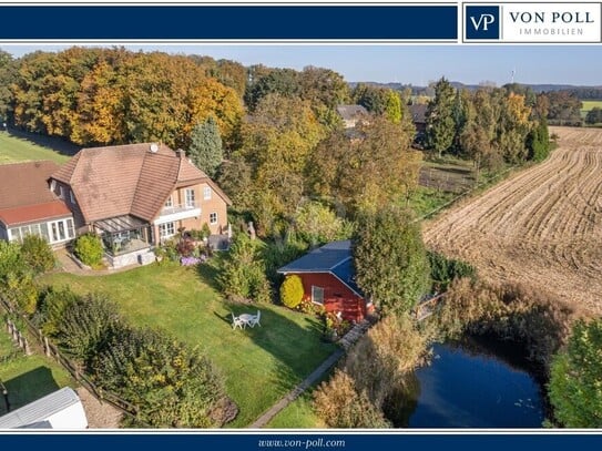 Coesfeld - Naturperle! Modernes Wohnhaus mit großzügigem Grundstück + Halle in ruhiger Lage von Coesfeld-Lette