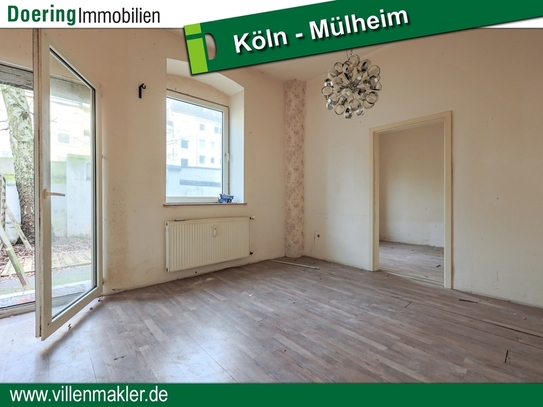 Köln / Mülheim - Entkernte Erdgeschoss-Wohnung mit eigenem Garten