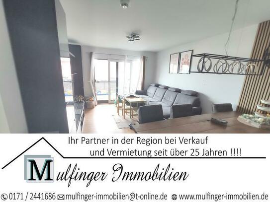 Mühlhausen - 4 Zi. Erdgeschoss Wohnung (Nr. 3) mit Balkon, Küche, Stellplatz und Garage