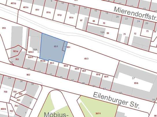 Leipzig - Projektiertes Baugrundstück für ca. 1.966,92 m² Wohnfläche in Reudnitz++mit positiver Bauvoranfrage!