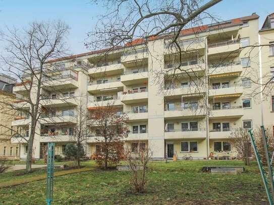 Leipzig - Kapitalanleger aufgepasst! Vermietete 2-Raum-ETW mit Balkon in der beliebten Südvorstadt