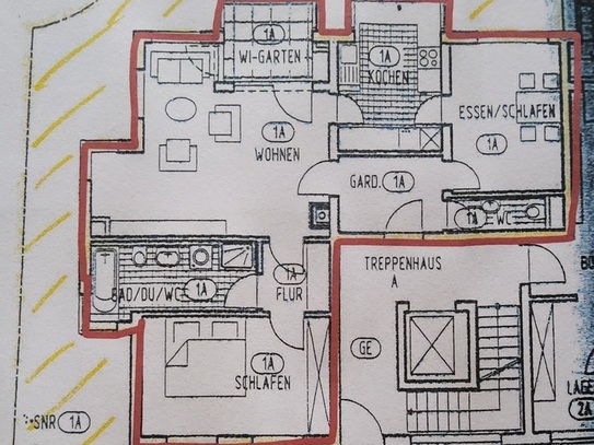 Korb - 3 Zimmerwohnung barrierefrei in 71404 Korb an Paar zu vermieten