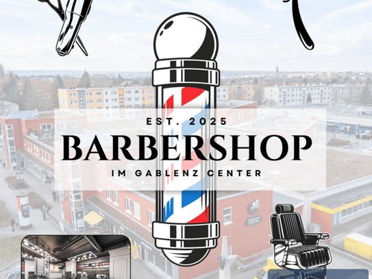 Chemnitz - Barbershop in Chemnitz: Top-Lage im Gablenz Center wartet auf Sie zur Miete, sehr gut besucht