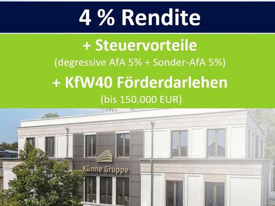 Magdeburg - KfW 40+ QNG-Standard - 4-Zimmerwohnung mit Balkon und TG-Stellplatz