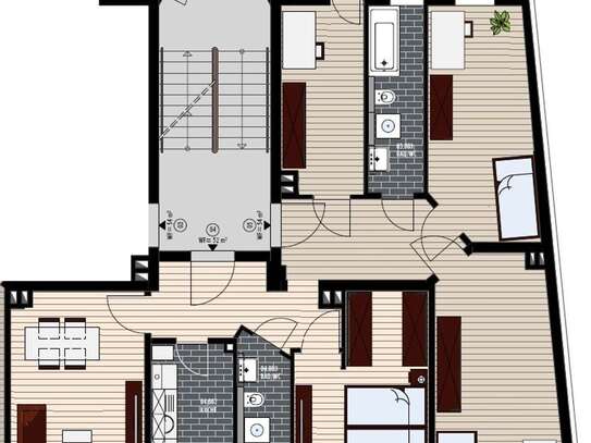 Leipzig - Aus 2 mach 5 +geräumige 5-Zimmerwohnung mit Balkon in Reudnitz+